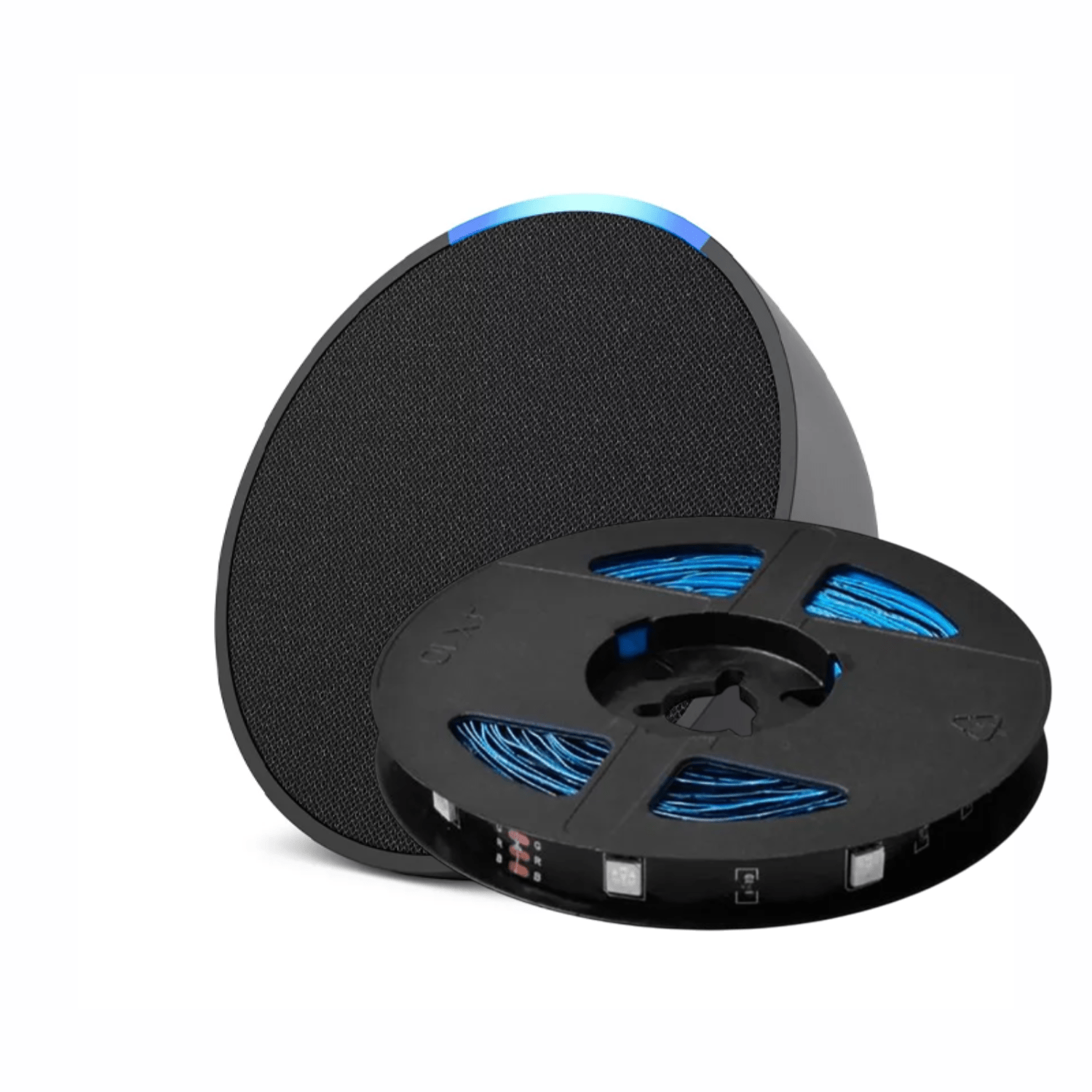 Pack Echo Pop - Negro + TIRA LED WIFI RGB - 5 metros - Bestmart