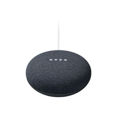 Pack Google Nest Mini (2da Gen.) - Negro + Ampolleta LED Inteligente RGB - Bestmart