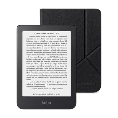 Pack Kobo Clara 2E eReader HD - Azul + Funda Premium SleepCover - Negro - Bestmart