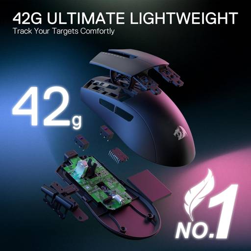 Pack Mouse Redragon King M724 + MousePad Flick M - Bestmart