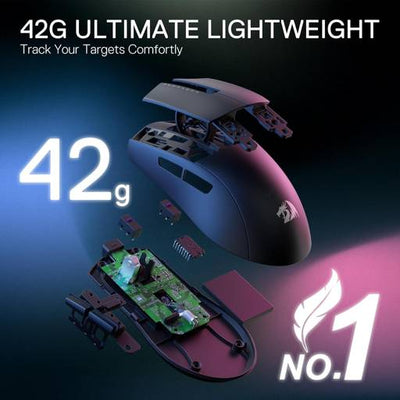 Pack Mouse Redragon King M724 + MousePad Flick M - Bestmart