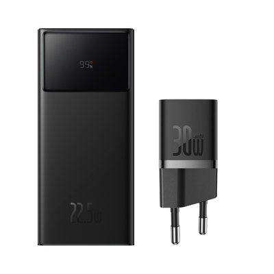 Pack Power Bank Baseus Star Lord 30000mAh 22.5W + Cargador Baseus GaN5 30W USB - C - Bestmart
