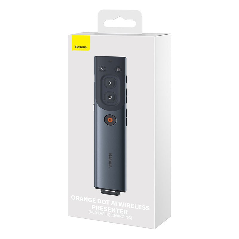 Pack presentador Inalámbrico Baseus Orange Dot + Adaptador HDMI a VGA - Bestmart