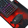 Pack Teclado Audífono Mouse y Mousepad Redragon S147 Negro - Bestmart
