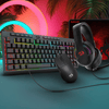 Pack Teclado Audífono Mouse y Mousepad Redragon S147 Negro - Bestmart