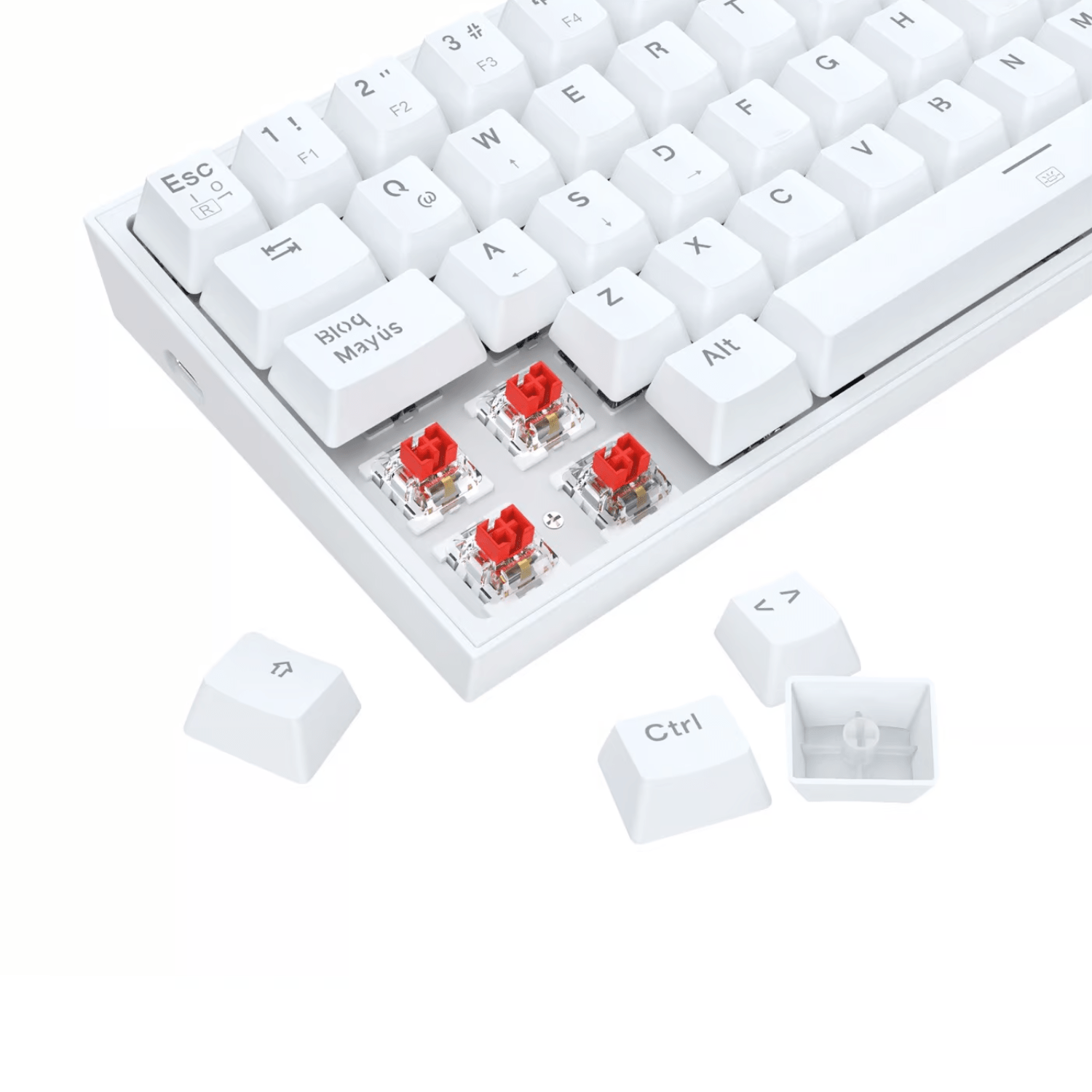 Pack Teclado K617 RGB y Mouse King M724 Redragon S143 Blanco - Bestmart