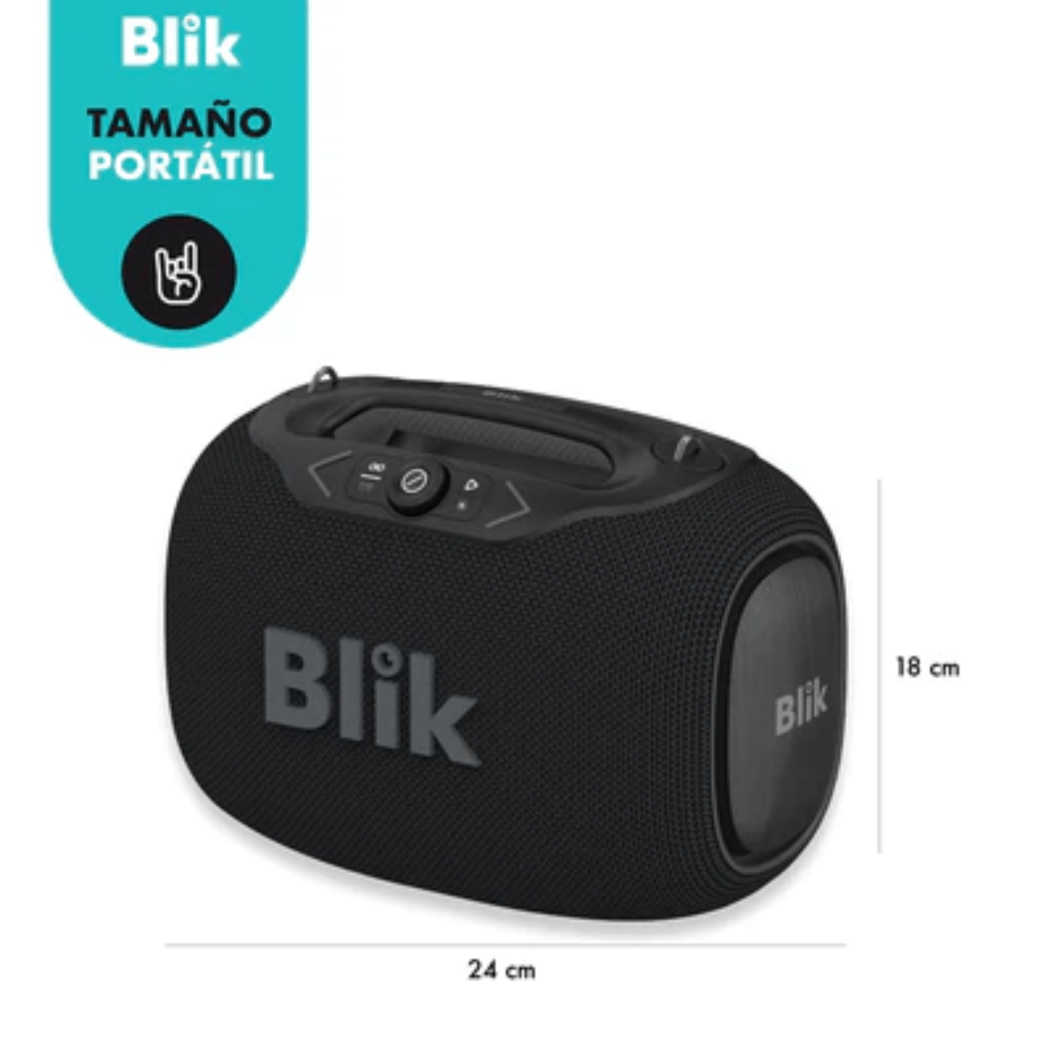 Parlante Bluetooth Blik Partybass 120 Negro Bestmart Chile