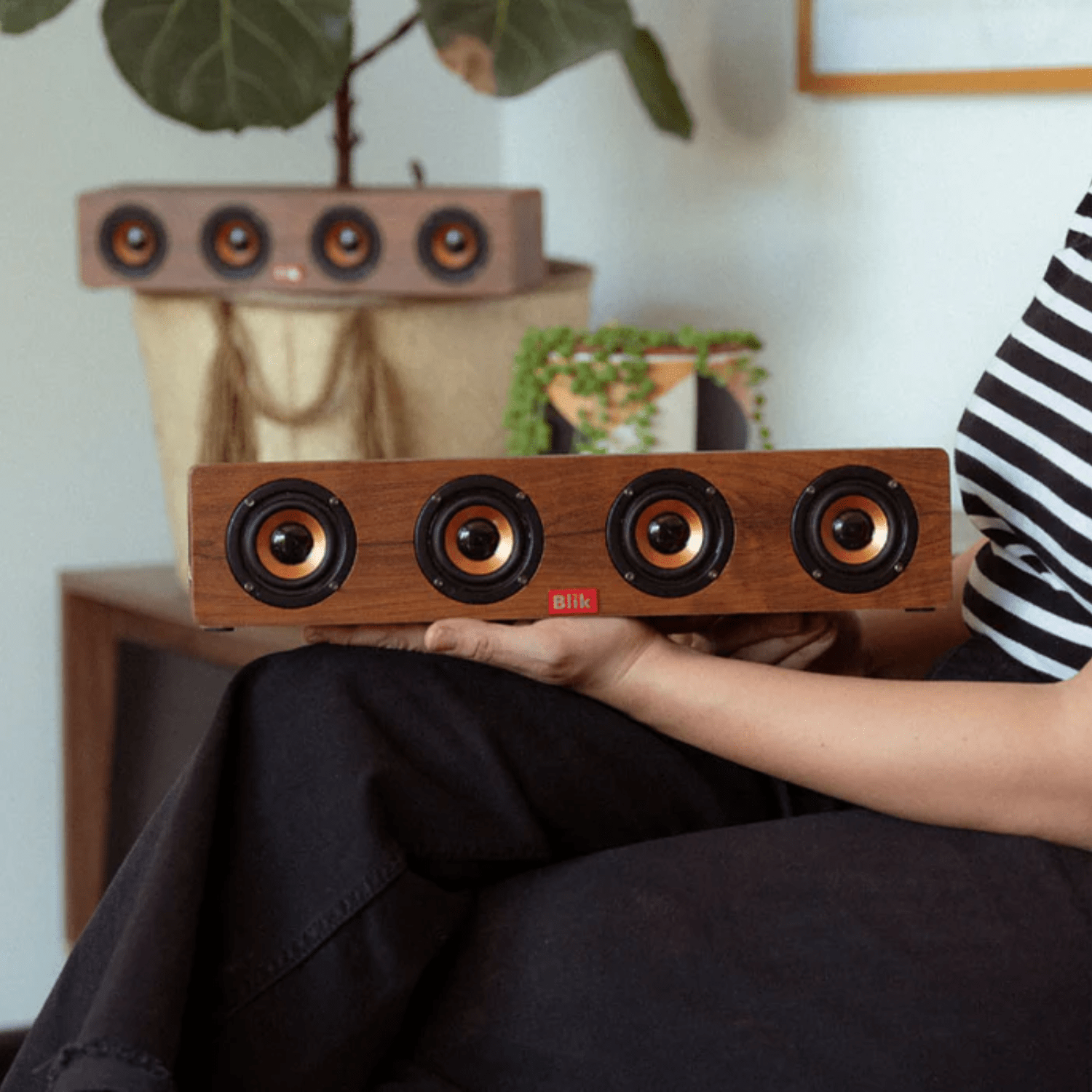 Parlante Bluetooth Blik Rockwood - Café - Bestmart