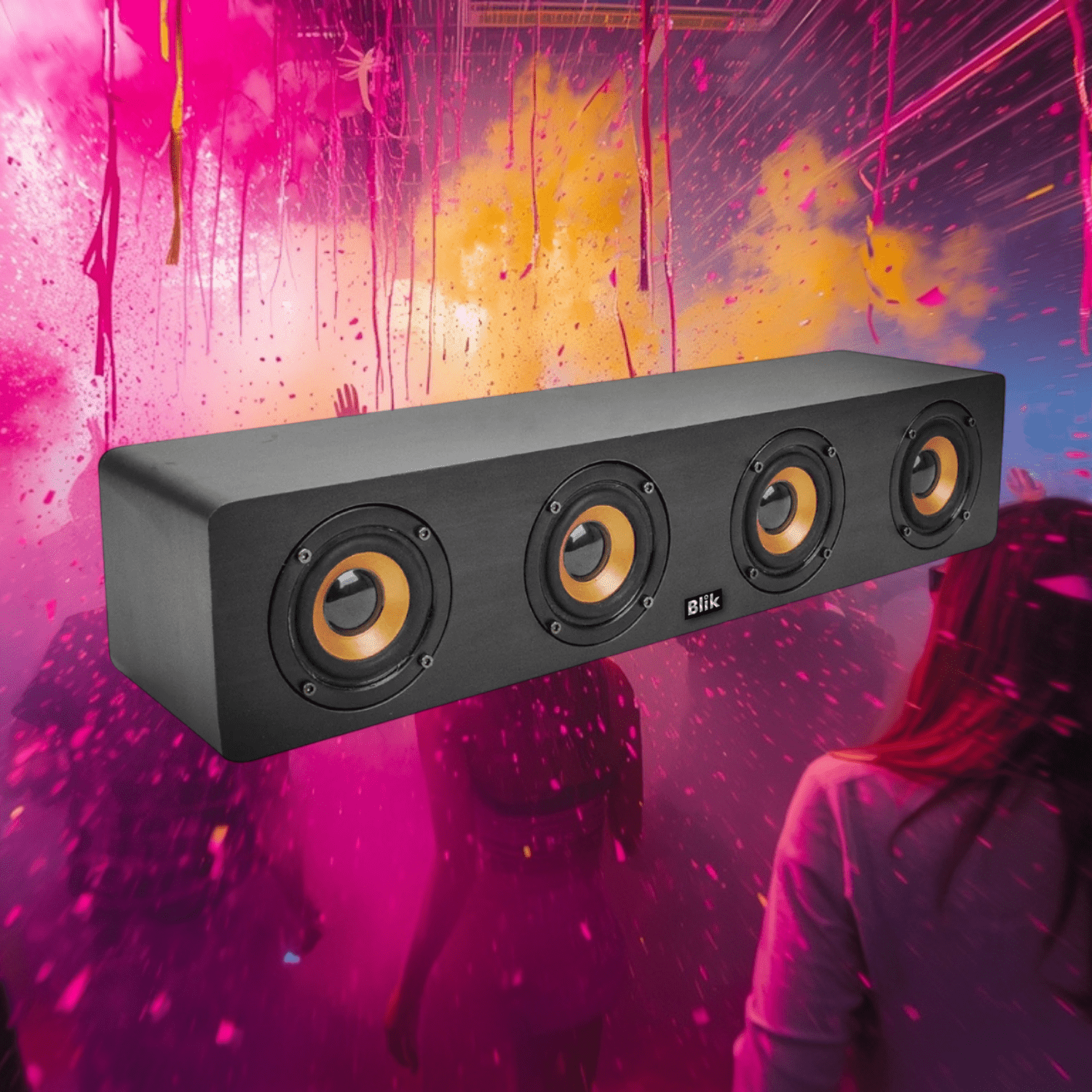 Parlante Bluetooth Blik Rockwood - Negro - Bestmart