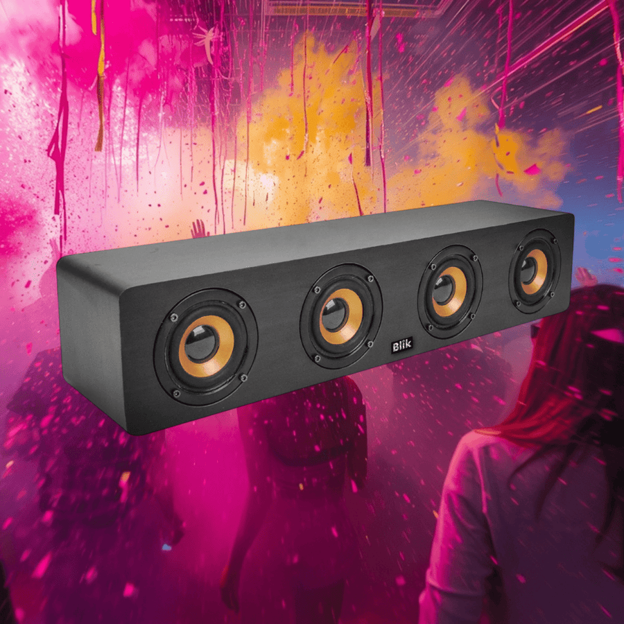 Parlante Bluetooth Blik Rockwood - Negro - Bestmart