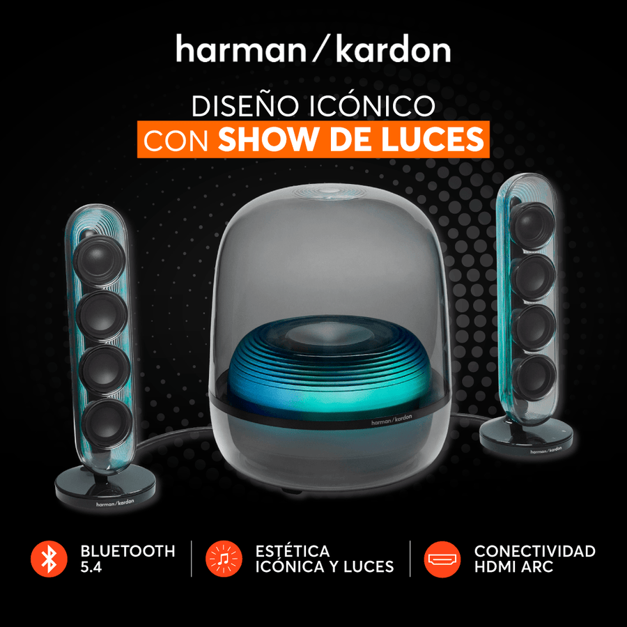 Parlante Bluetooth Harman Kardon SoundSticks 5 - Negro - Bestmart