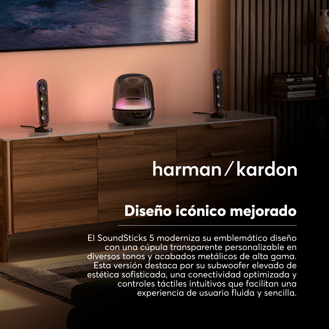 Parlante Bluetooth Harman Kardon SoundSticks 5 - Negro - Bestmart