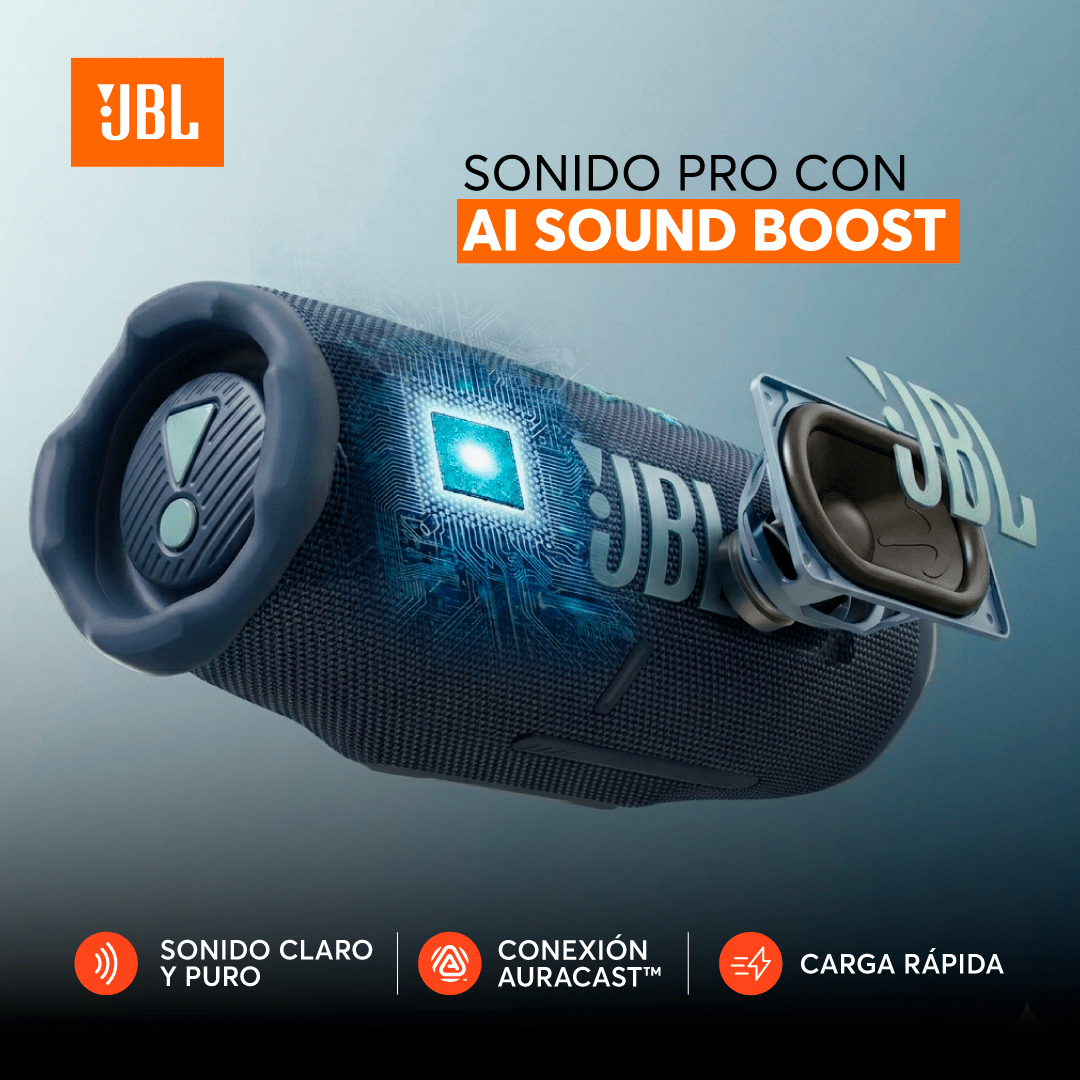 Parlante Bluetooth JBL Charge 6 Azul - Bestmart
