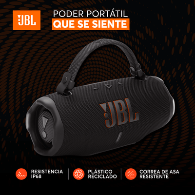 Parlante Bluetooth JBL Charge 6 Negro - Bestmart