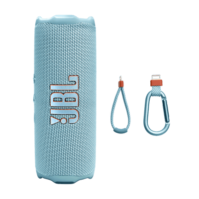 Parlante Bluetooth JBL Flip 7 Celeste IP68 con AI Sound Boost y Auracast - Bestmart
