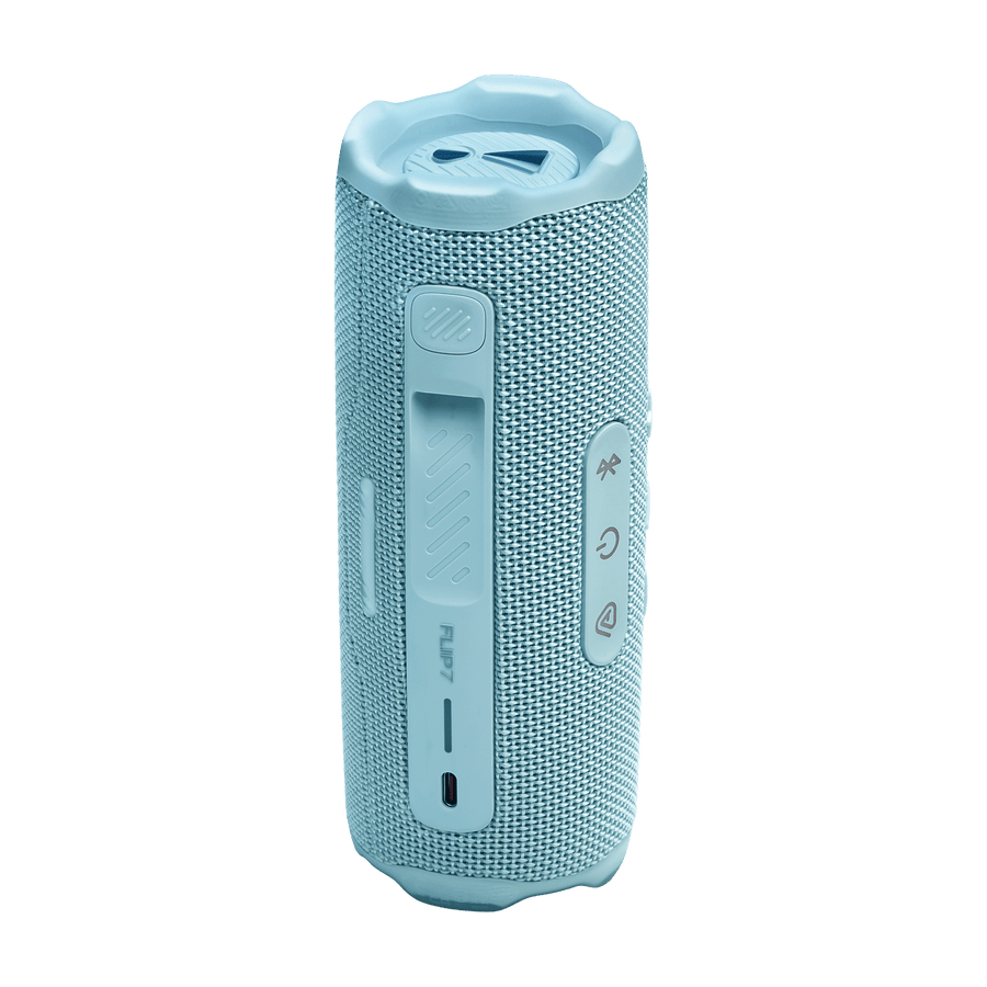 Parlante Bluetooth JBL Flip 7 Celeste IP68 con AI Sound Boost y Auracast - Bestmart