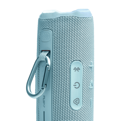 Parlante Bluetooth JBL Flip 7 Celeste IP68 con AI Sound Boost y Auracast - Bestmart