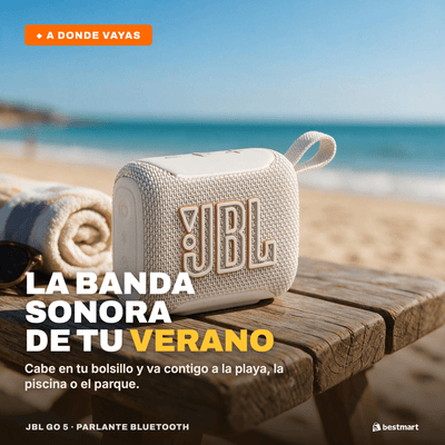Parlante Bluetooth JBL Go 5 Blanco - Bestmart