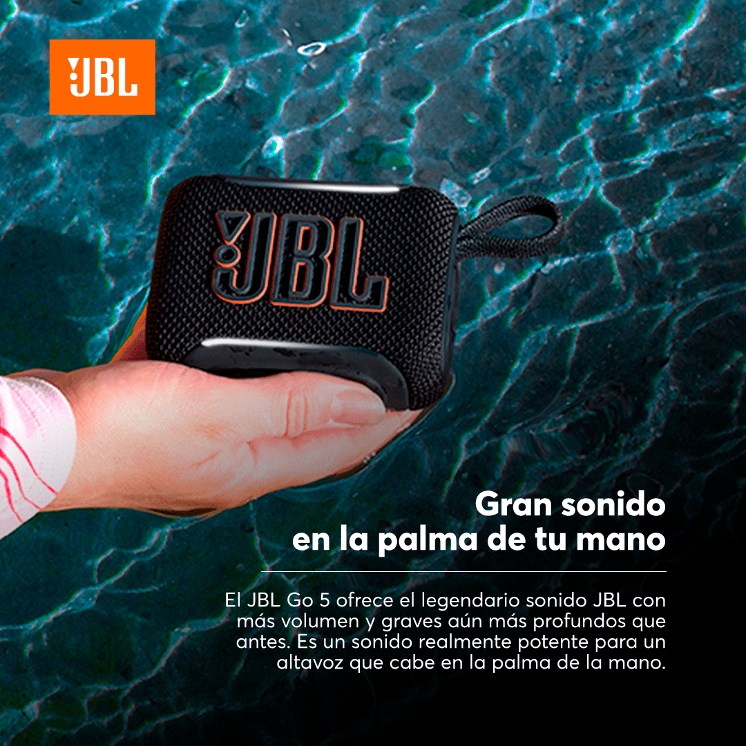 Parlante Bluetooth JBL Go 5 - Negro - Bestmart