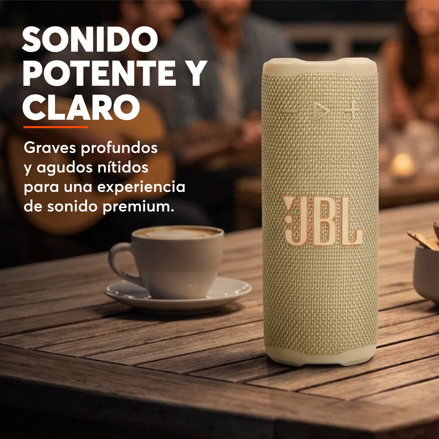 Parlante Bluetooth JBL Grip Amarillo - Bestmart