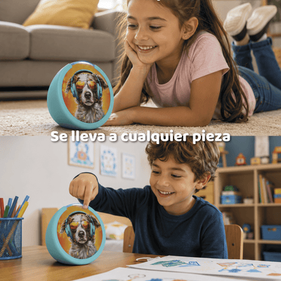 Parlante Inteligente Amazon Echo Pop Kids con Alexa Anthro Pup para Niños - Bestmart