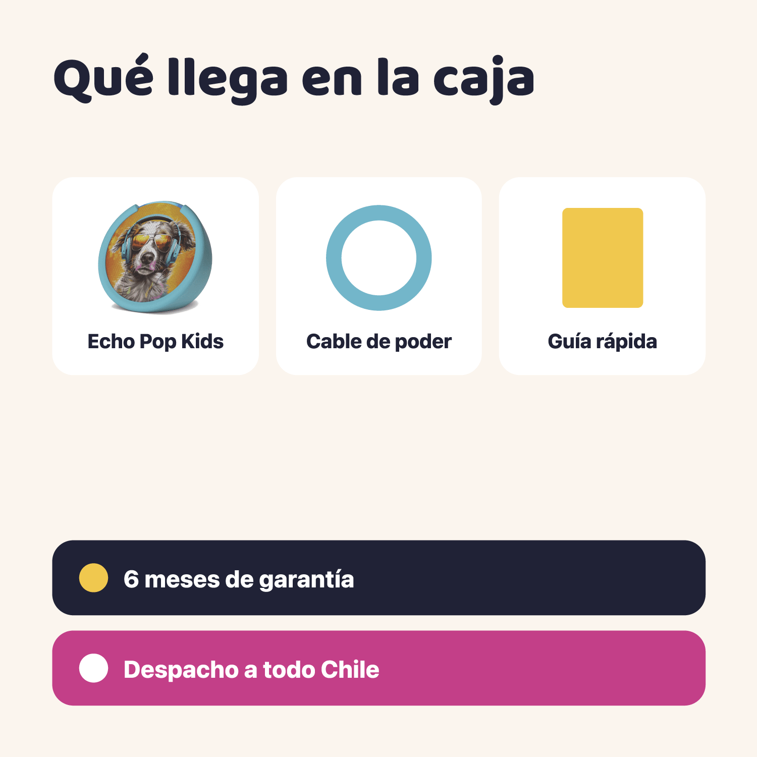 Parlante Inteligente Amazon Echo Pop Kids con Alexa Anthro Pup para Niños - Bestmart
