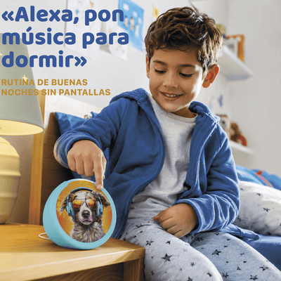 Parlante Inteligente Amazon Echo Pop Kids con Alexa Anthro Pup para Niños - Bestmart