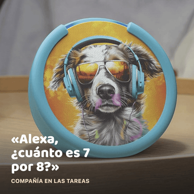 Parlante Inteligente Amazon Echo Pop Kids con Alexa Anthro Pup para Niños - Bestmart