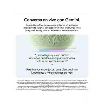 Parlante Inteligente Google Home Speaker con Gemini Rosado - Bestmart