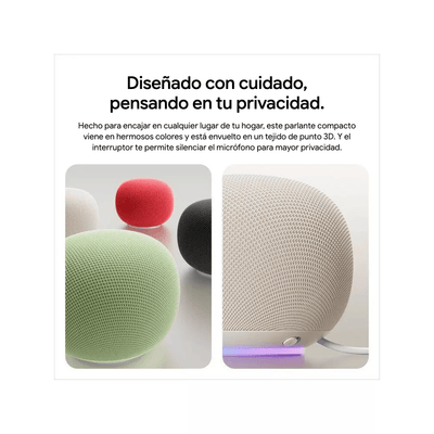 Parlante Inteligente Google Home Speaker con Gemini Verde - Bestmart