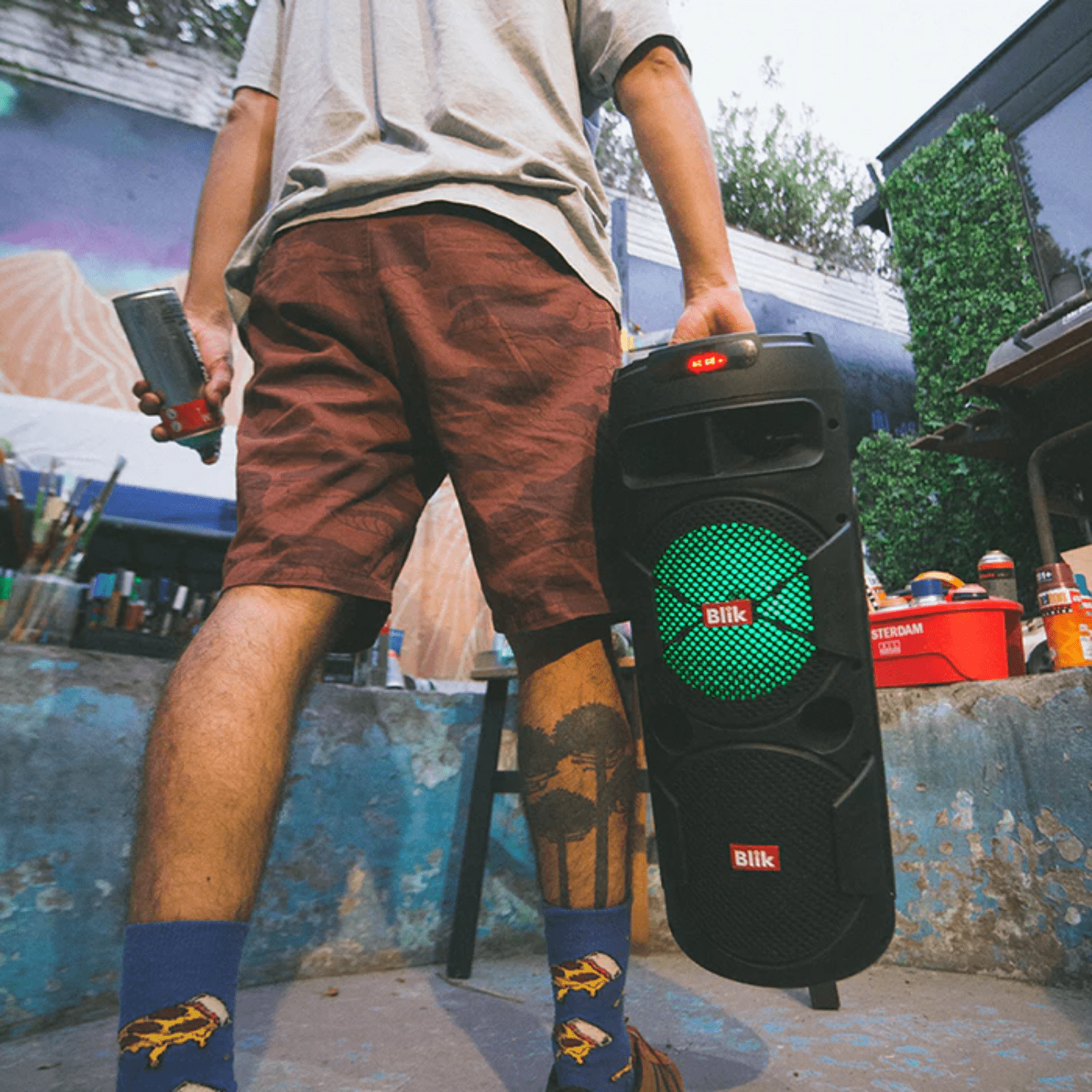 Parlante Karaoke Blik Screamer3 - Negro - Bestmart