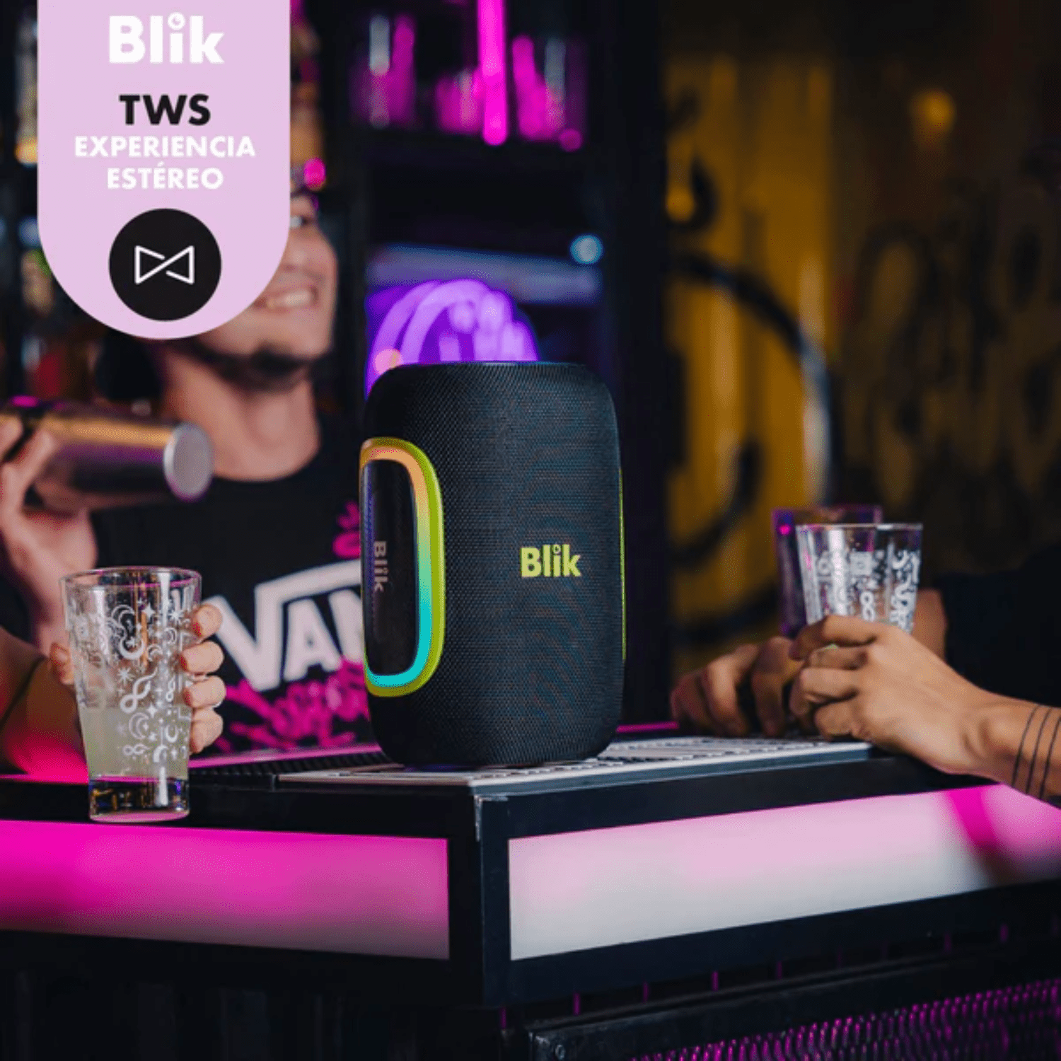 Parlante Portátil Bass Blik Hype - U3 - Bestmart