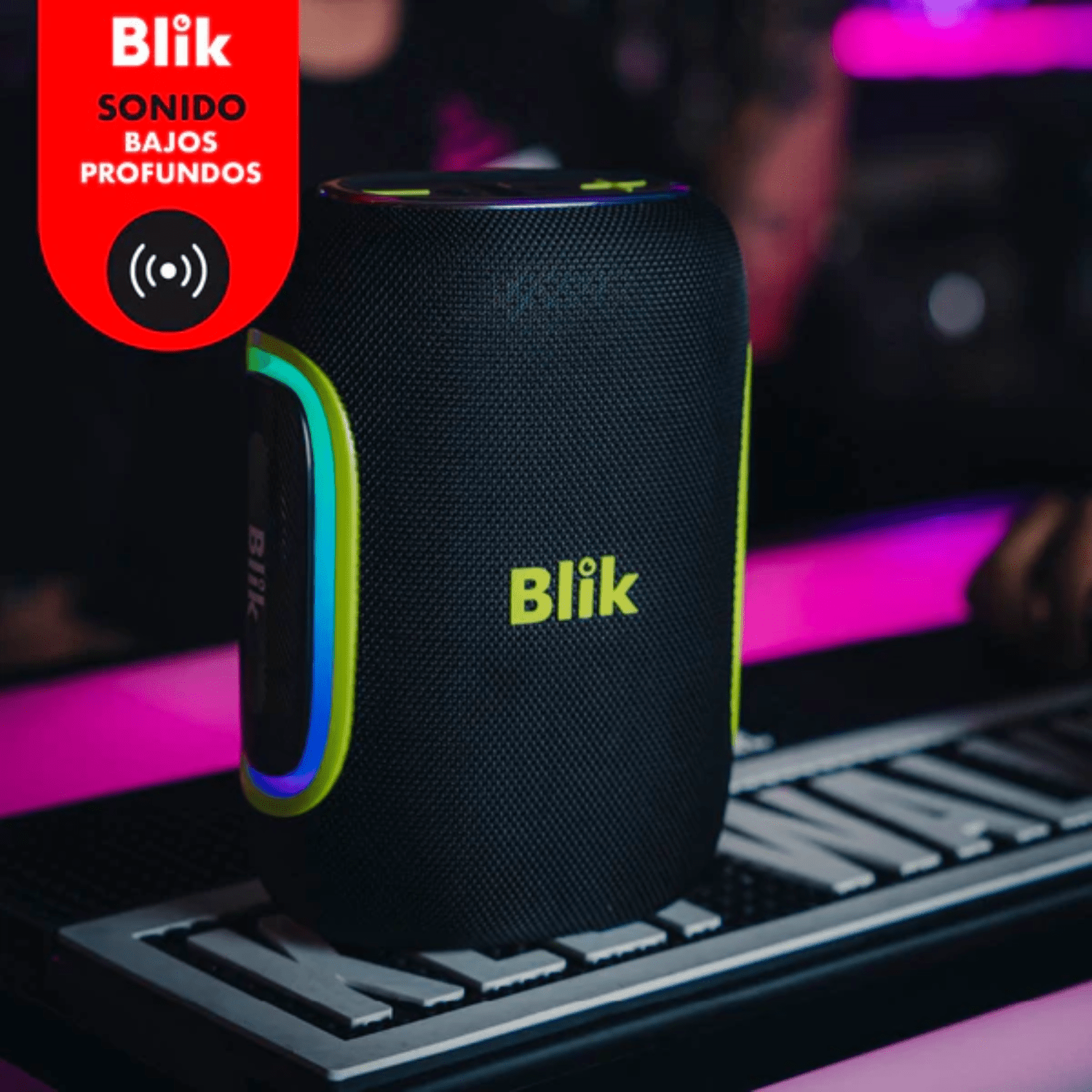 Parlante Portátil Bass Blik Hype - U3 - Bestmart