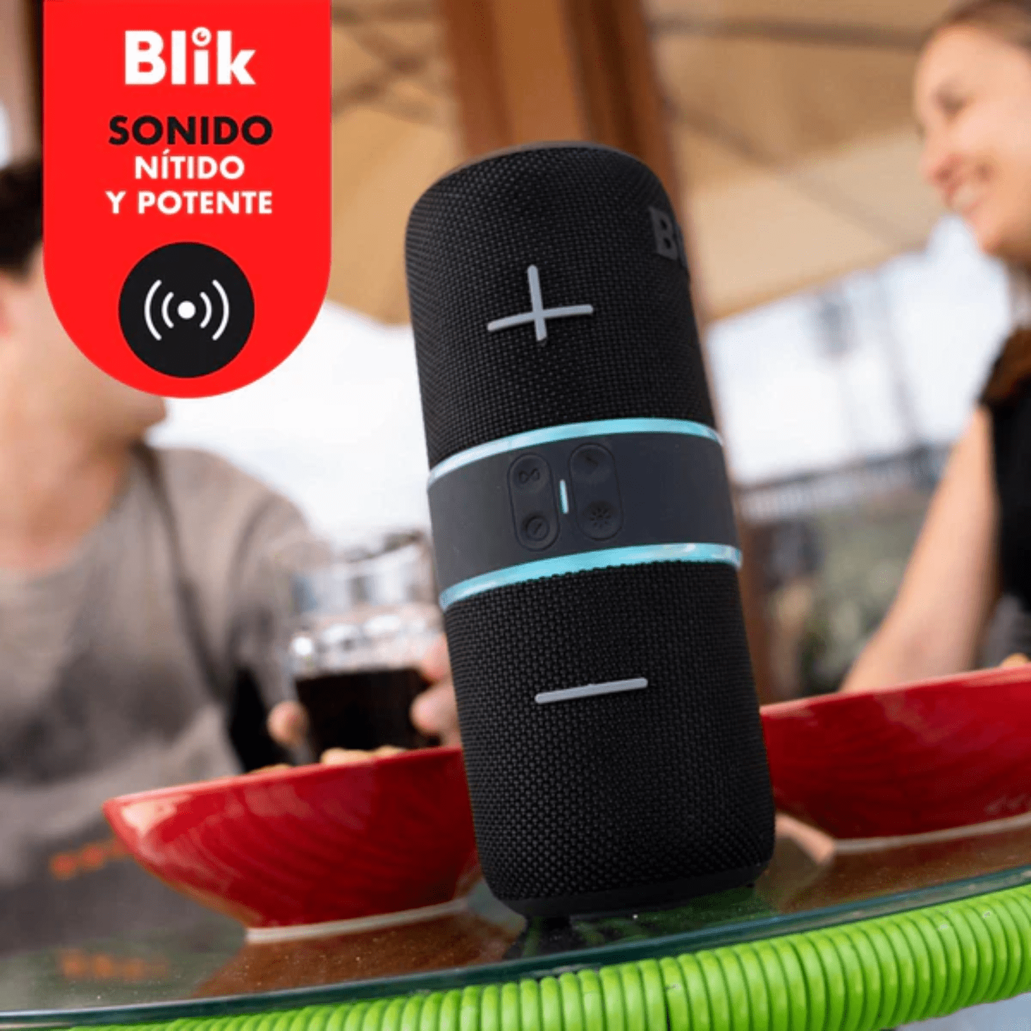 Parlante Portátil Blik Hype360 - Negro - Bestmart