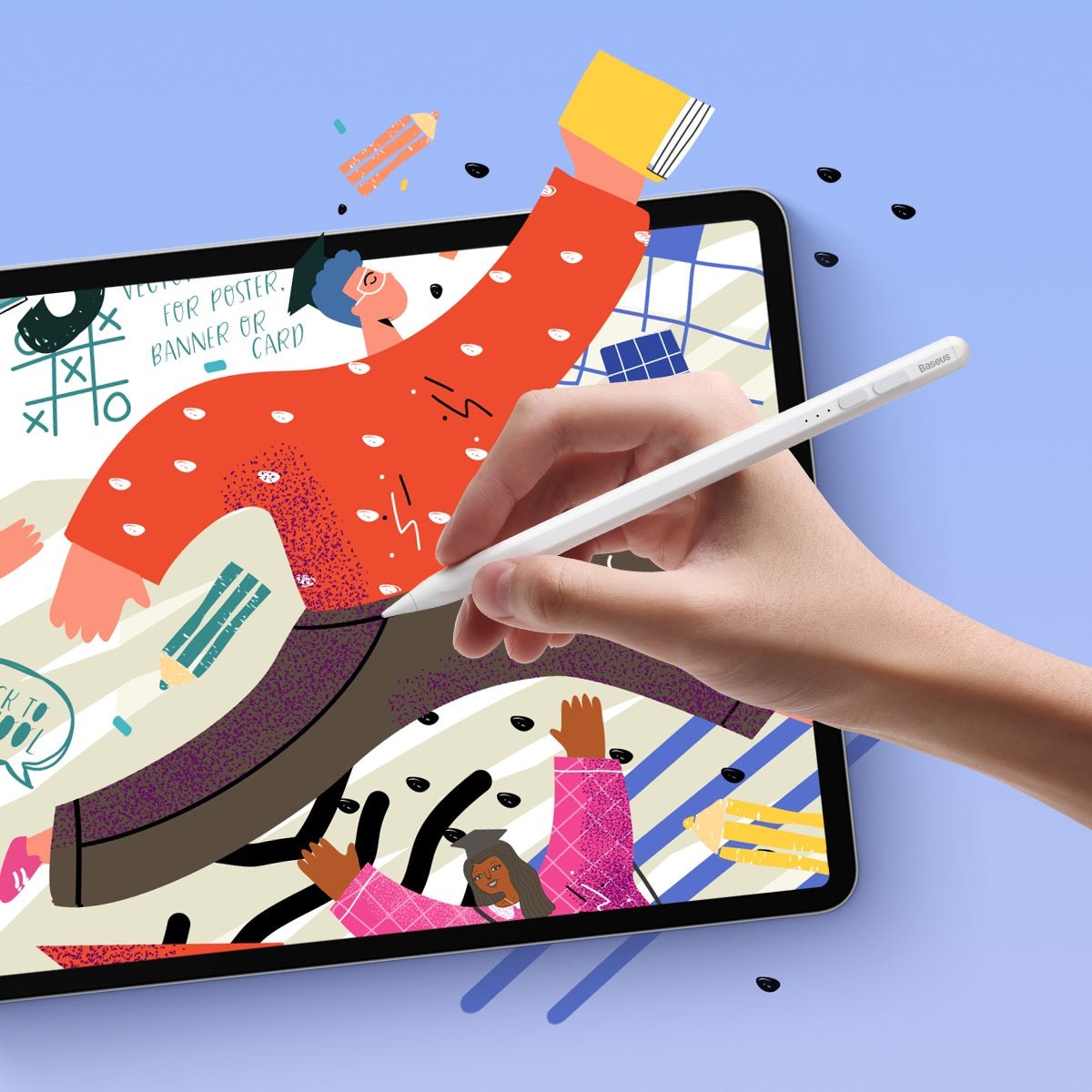 Pencil Baseus Smooth Writing 2 con indicadores LED compatible con iPad - Bestmart