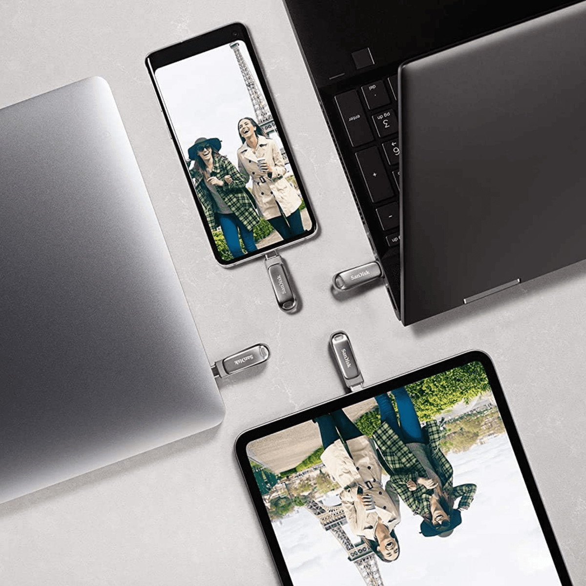 Pendrive Sandisk Ultra Dual Drive Luxe USB y USB - C 64GB - Bestmart