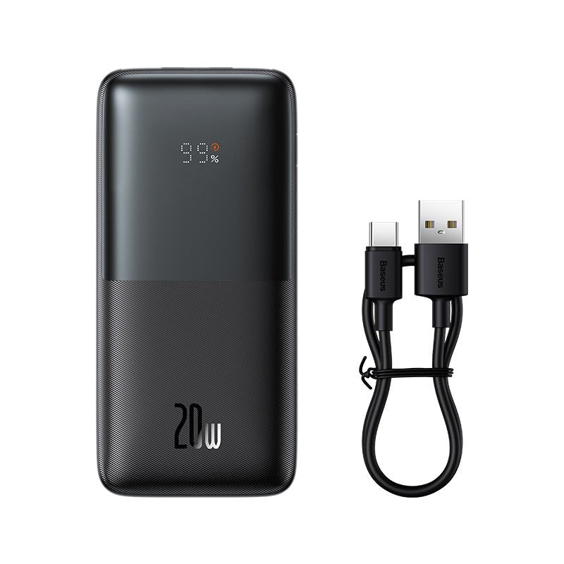 Power Bank Baseus Bipow Pro con Pantalla Digital Carga Rápida 10.000mAh 20W Negro - Bestmart