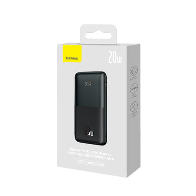 Power Bank Baseus Bipow Pro con Pantalla Digital Carga Rápida 10.000mAh 20W Negro - Bestmart