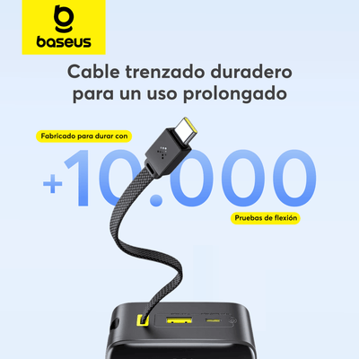 Power Bank Baseus EnerFill Bipow2 Pro 20000mAh USB - C Cable 22.5W Negro - Bestmart