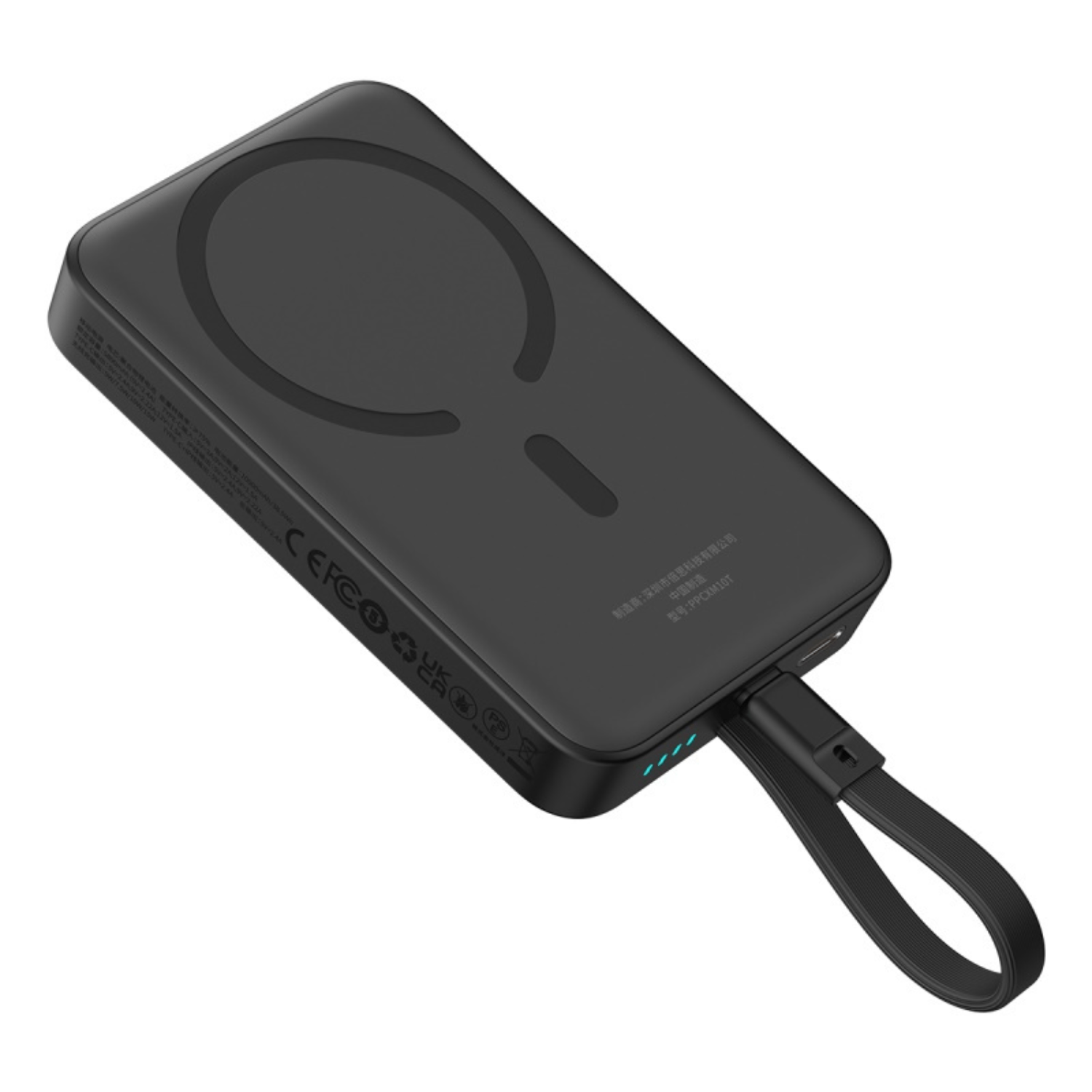 Power Bank Baseus Magnético Mini Carga Rápida Inalámbrica 30W 10000mAh Edición Tipo C Negro - Bestmart