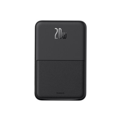 Power Bank Baseus MagPro 5000mAh Carga Rápida Inalámbrica PD 20W Con Soporte Magnético Negro - Bestmart