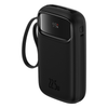 Power Bank Baseus Qpow2 con Pantalla Digital y Cables Lightning y Tipo - C Carga Rápida 10.000mAh 22.5W Negro - Bestmart