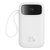 Power Bank Baseus Qpow2 con Pantalla Digital y Cables Lightning y Tipo-C Carga Rápida 20.000mAh 22.5W Blanco