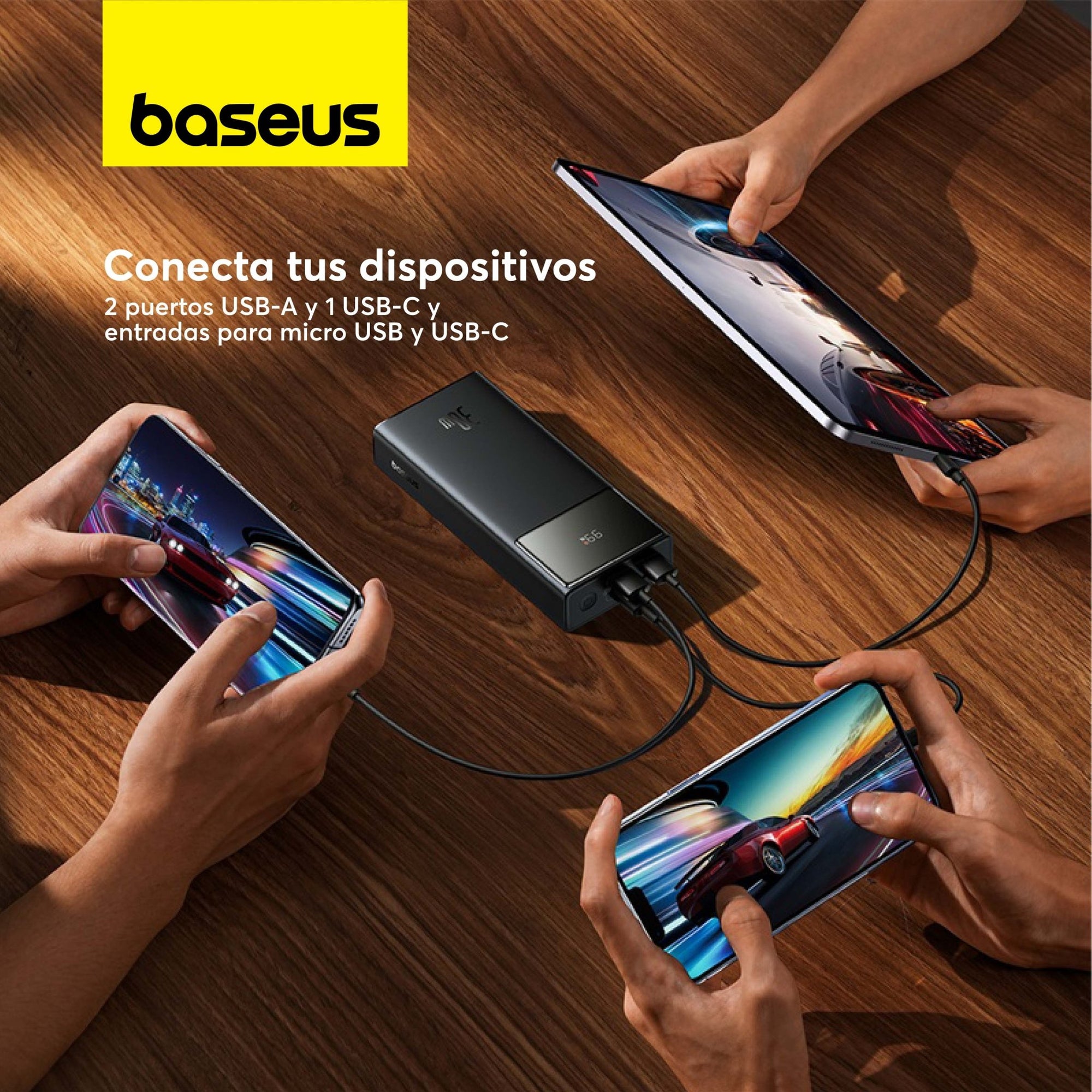 Power Bank Baseus Star - Lord con Pantalla Digital - Carga Rápida 20.000mAh 30W - Negro - Bestmart