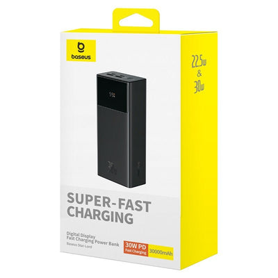 Power Bank Baseus Star - Lord con Pantalla Digital - Carga Rápida 30.000mAh 30W - Negro - Bestmart
