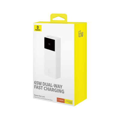 Power Bank Baseus Star - Lord Digital 30000mAh 65W Blanco - Bestmart