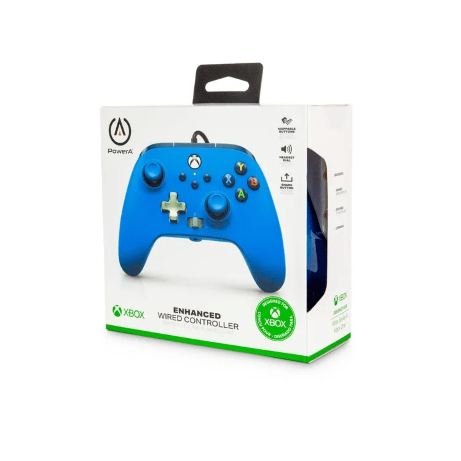 PowerA Control con cable para Xbox Series X|S Azul - Bestmart