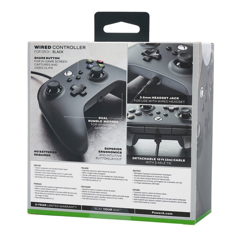 PowerA Control con cable para Xbox Series X|S - Negro - Bestmart