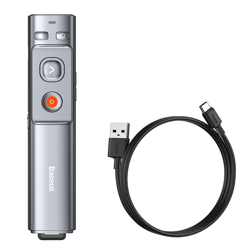 Presentador Inalámbrico Baseus Orange Dot - Láser Rojo - Con Batería - Bestmart