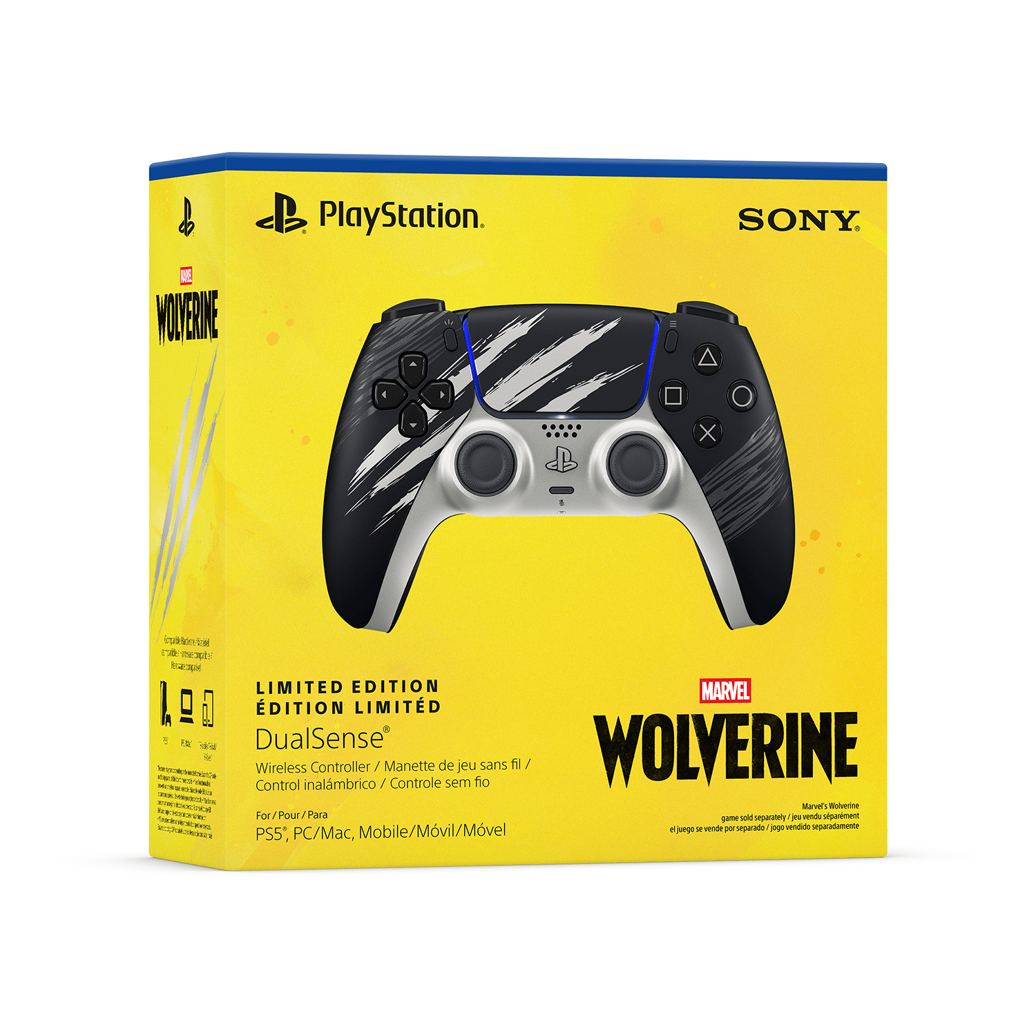 Preventa Control PS5 DualSense Marvel's Wolverine Adamantium Edición Limitada - Bestmart